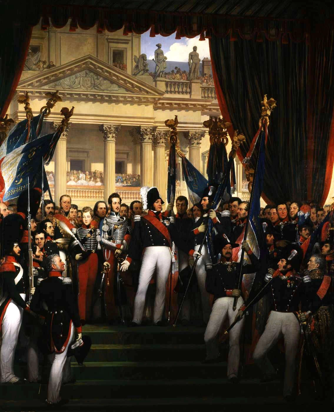 Joseph Désiré Court-65-Il re consegna le bandiere alla Guardia Nazionale di Parigi e dei sobborghi (29 agosto 1830)